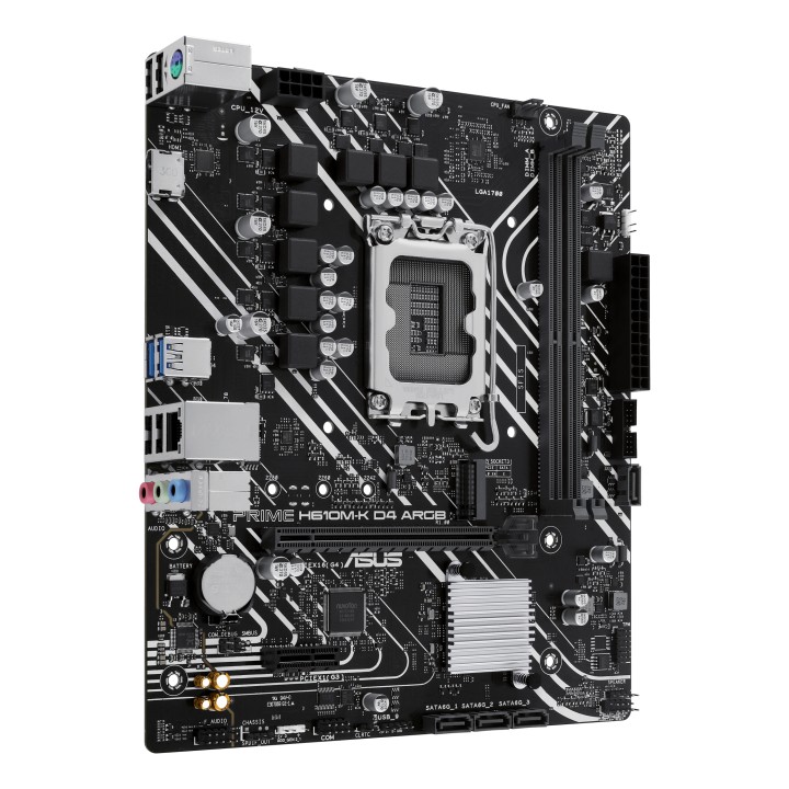 ASUS PRIME H610M-K D4 ARGB: (1700) 2DDR4 HDMI RJ45 mATX