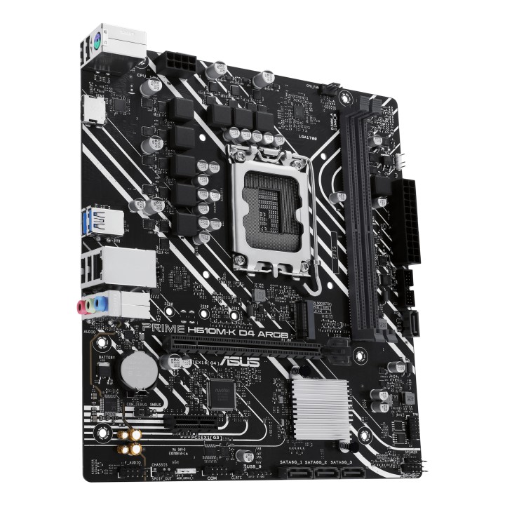 ASUS PRIME H610M-K D4 ARGB: (1700) 2DDR4 HDMI RJ45 mATX