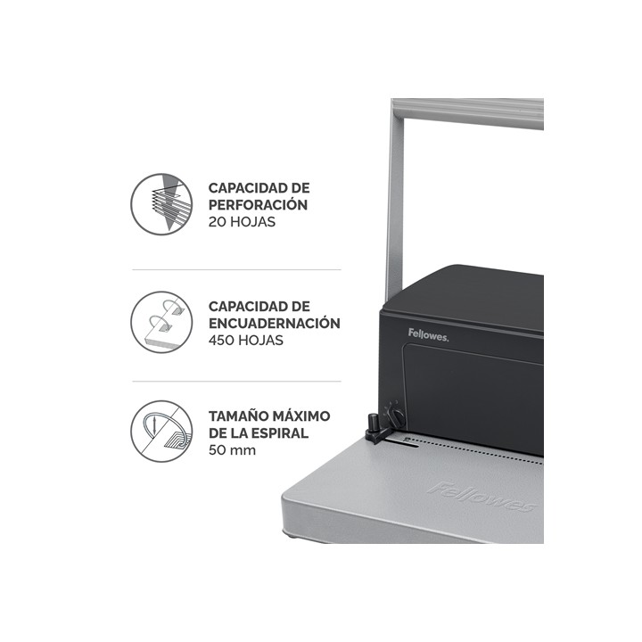 Encuadernadora de Espiral Fellowes Metal 100 (0030102)