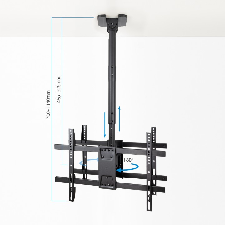 Soporte Techo TOOQ 43-86" 2TV Gira/Inc (LPCE2286TSLI-B)