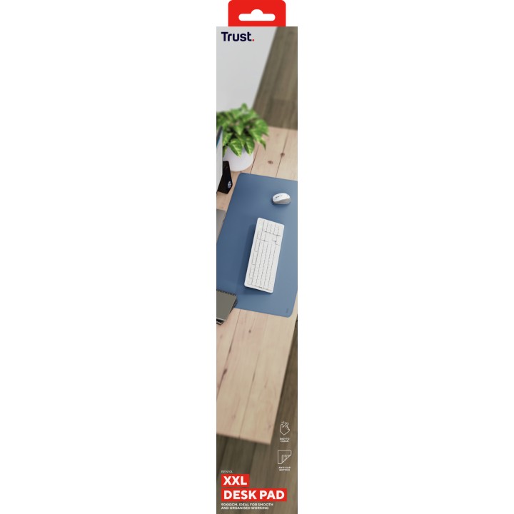 Alfombrilla Trust Benya XXL 90x43cm Azul (25480)