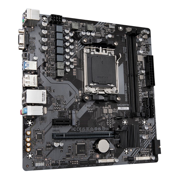 GIGABYTE B650M S2H: (AM5) 2DDR5 VGA HDMI DP RJ45 mATX