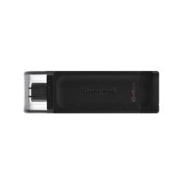 Pendrive Kingston DT70 64Gb USB-C 3.0 Negro (DT70/64GB)