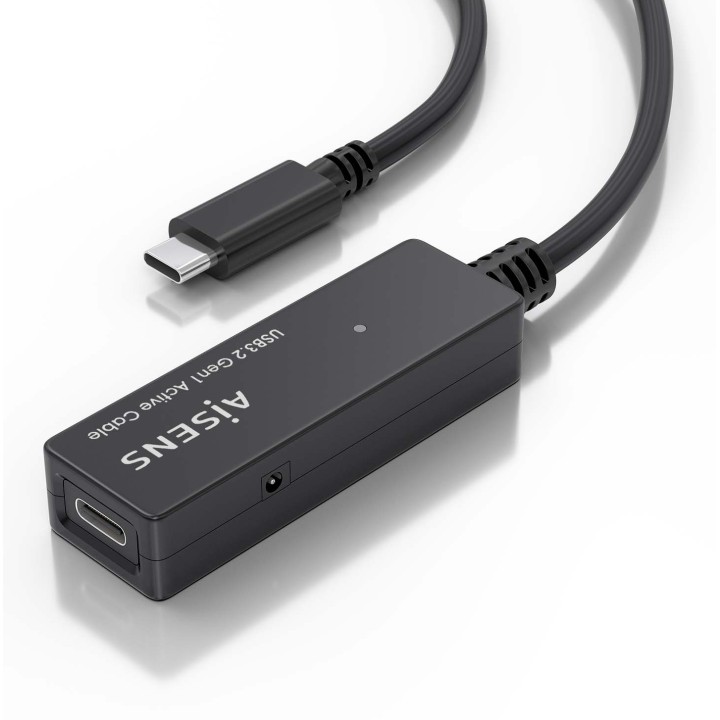 Cable AISENS USB-C/M a USB-C/H 5m Negro (A107-0869)