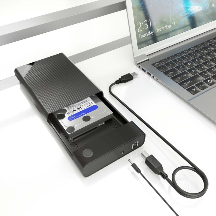 Caja AISENS HDD 3.5" SATA USB 2.0/3.1 Negro (ASE-3529B)