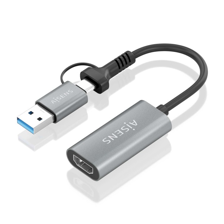 Conversor AISENS USB-A/C/M a HDMI/H 12cm (A109-0913)