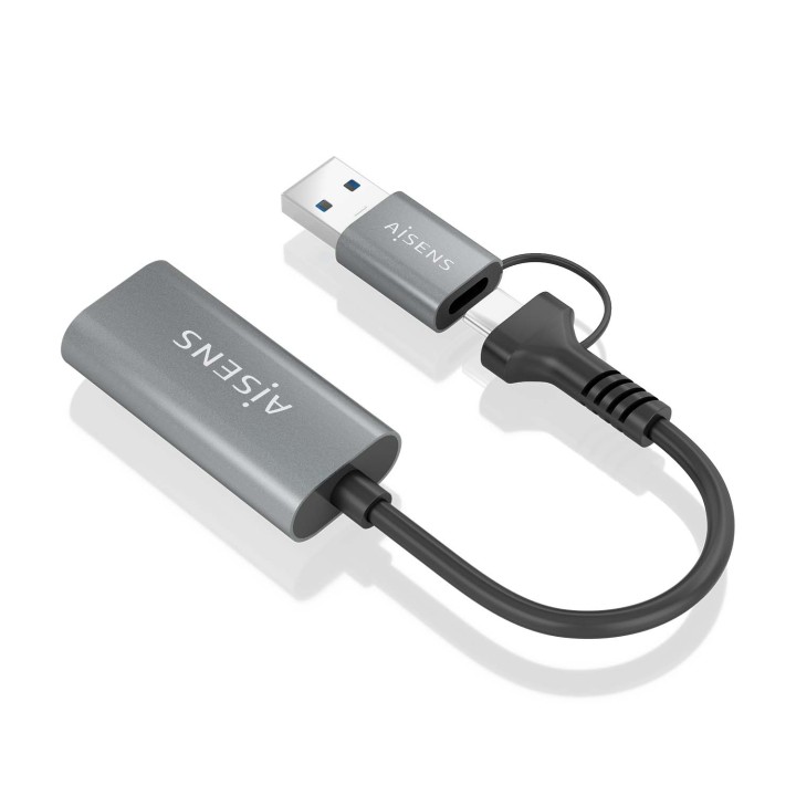 Conversor AISENS USB-A/C/M a HDMI/H 12cm (A109-0913)
