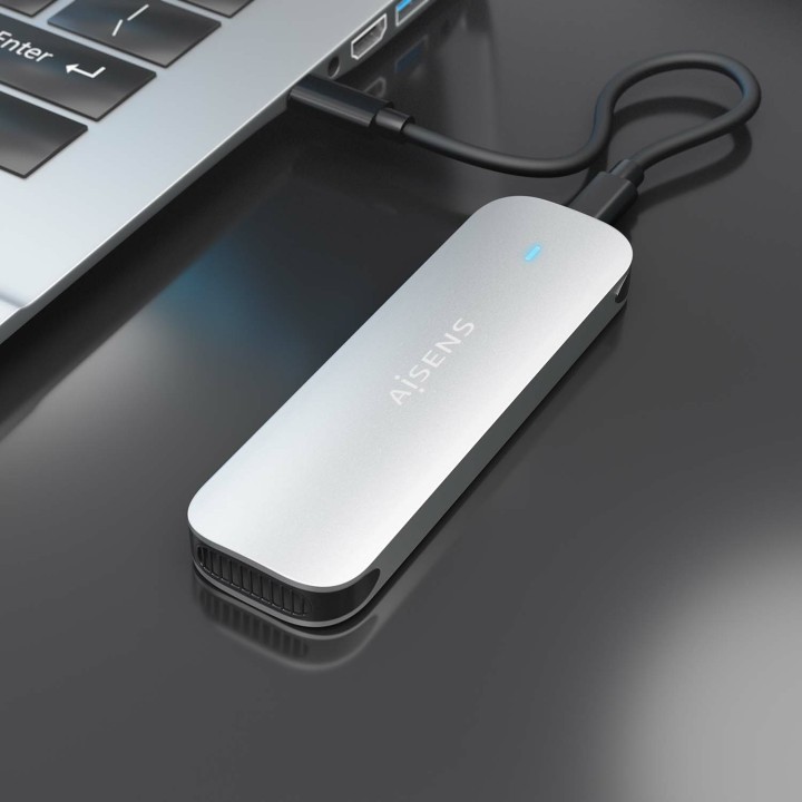 Caja SSD AISENS M.2 USB-C 3.1 Plata (ASM2-025SL)
