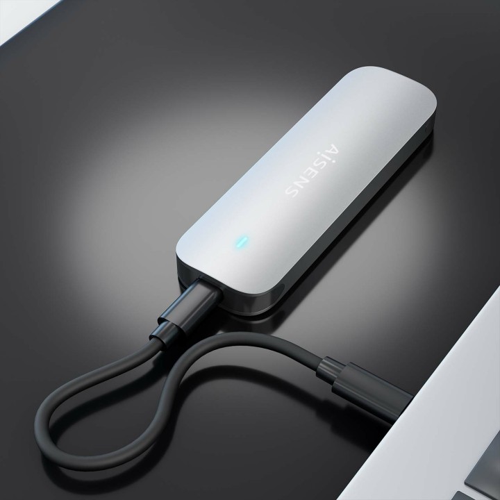 Caja SSD AISENS M.2 USB-C 3.1 Plata (ASM2-025SL)