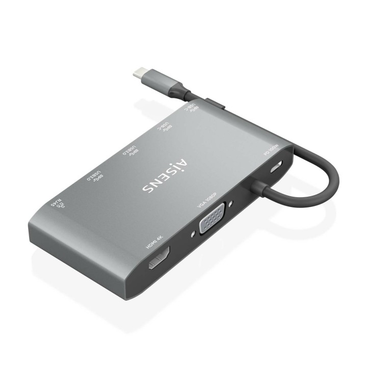 Dock Station AISENS USB-C a HDMI/USB/PD (ASUC-8P010-GR)