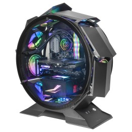 Caja Circular Mars Gaming mATX Mini-ITX Negra (MCORB)