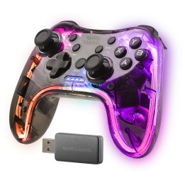 GamePad Mars Gaming RGB Inalámbrico RF Negro (MGP24)