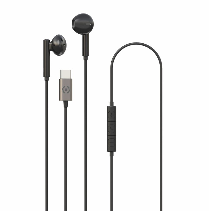 Auriculares CELLY Intraural USB-C Negro (UP1100TYPECBK)