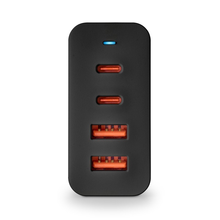Cargador Pared NGS 2xUSB-C 2xUSB-A 100W Negro (BUD100W)