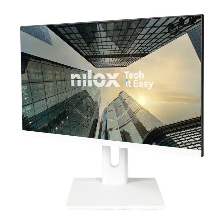 Monitor NILOX 24" FHD WebCam Blanco (NXM24REGWEB01W)
