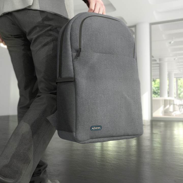 Mochila AISENS Poliéster 15.6" Gris (ASBG-BP083-GR)