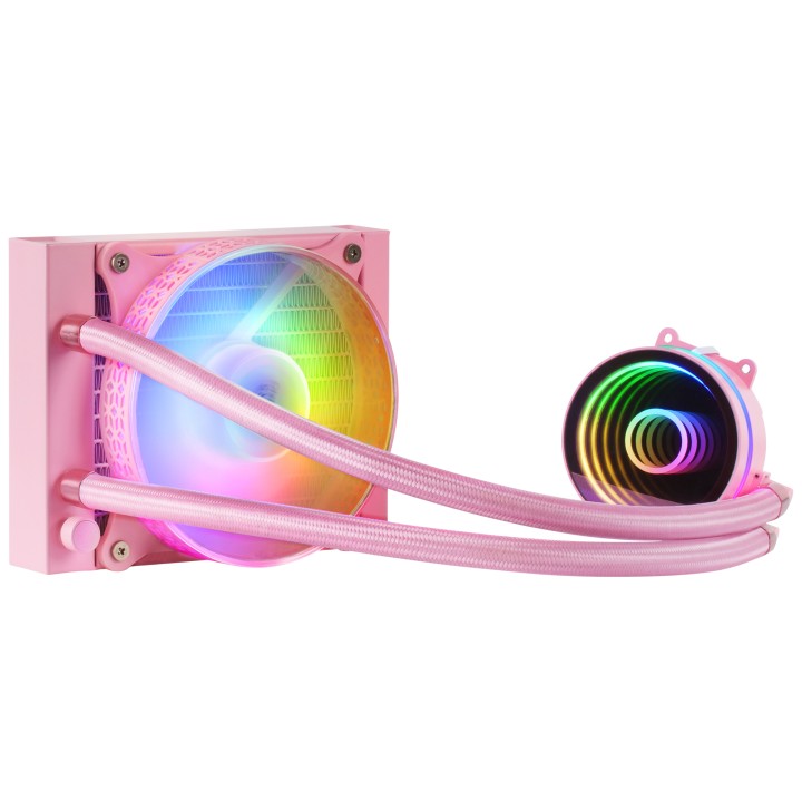 Ref. Líq. CPU Mars Gaming 120mm FRGB Rosa (MLONE120P)