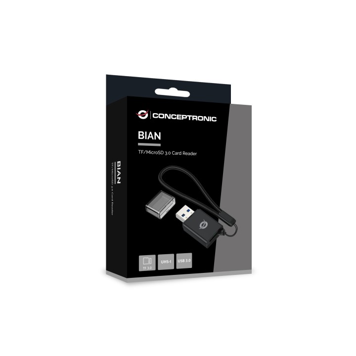 Lector Tarjetas CONCEPTRONIC USB-A 3.0 Negro (BIAN07B)