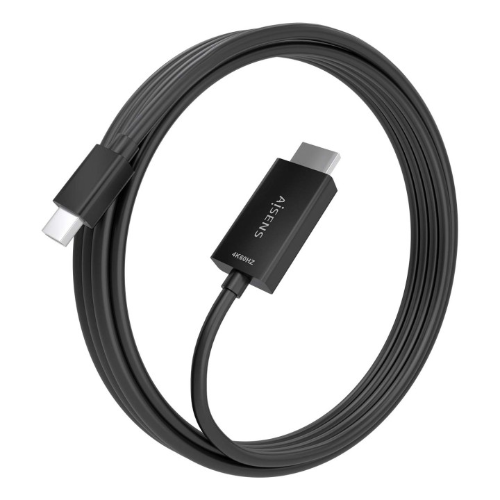 Conversor AISENS MiniDP/M a HDMI/M 3m Negro (A125-0889)