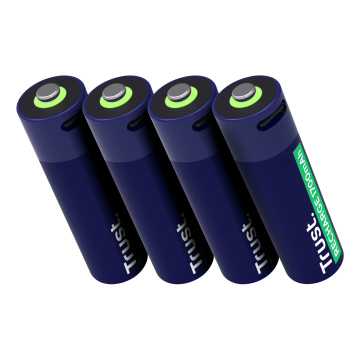 Pilas Recargables Trust AA Azul 4 Unidades (25631)