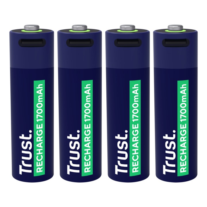 Pilas Recargables Trust AA Azul 4 Unidades (25631)