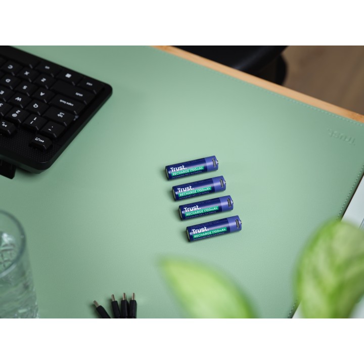 Pilas Recargables Trust AA Azul 4 Unidades (25631)