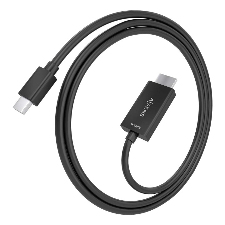 Cable AISENS Mini DP/M a HDMI/M 1.5m Negro (A125-0887)