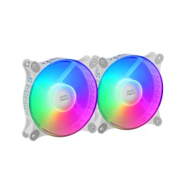 Ventilador Mars Gaming 120mm FRGB Kit 2 Blanco (MFDUOW)