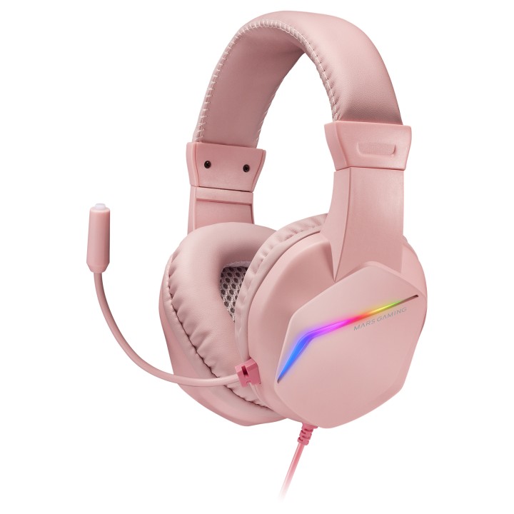 Auric+Micro Mars Gaming FRGB 3.5mm USB-A Rosa (MH122P)