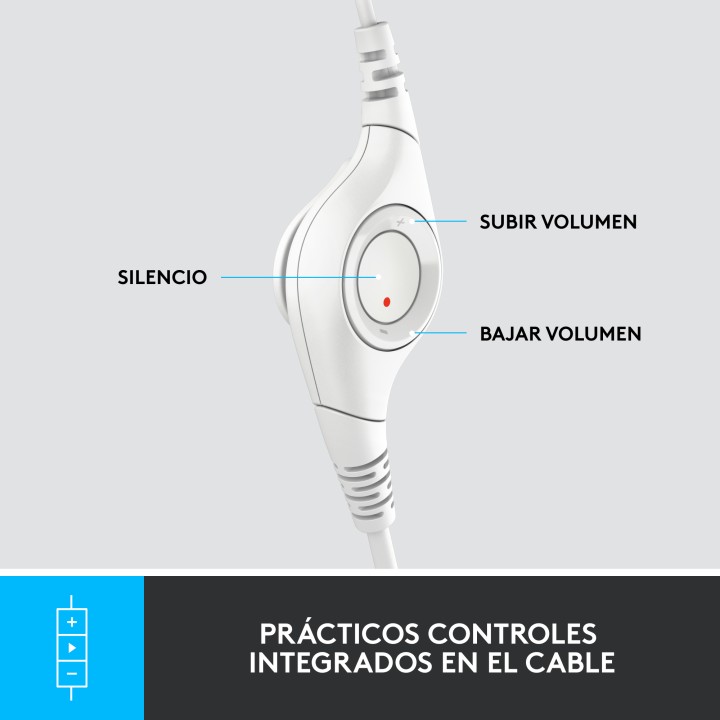 Auric+Micro LOGITECH H390 USB-A Blanco (981-001286)
