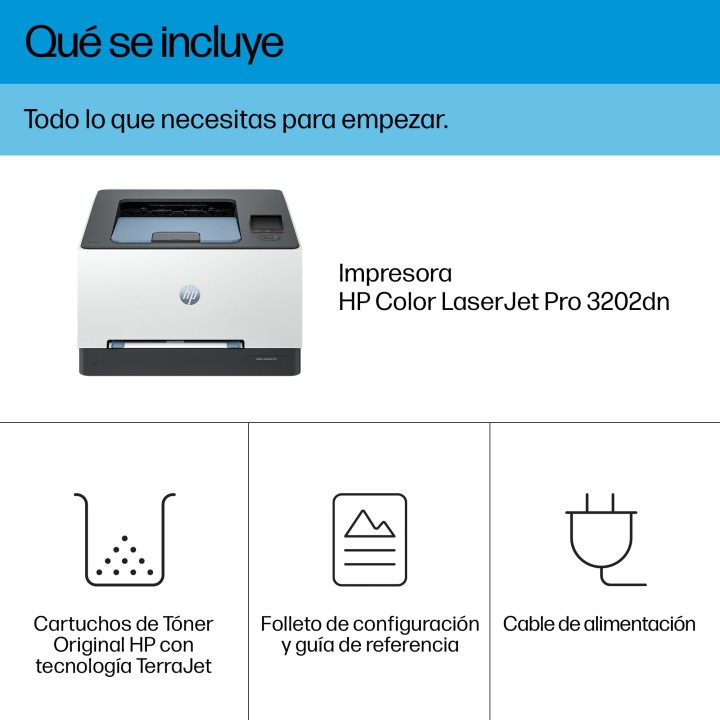 HP LaserJet Pro 3202dn A4 Color Gris/Blanca (8D7L0A)