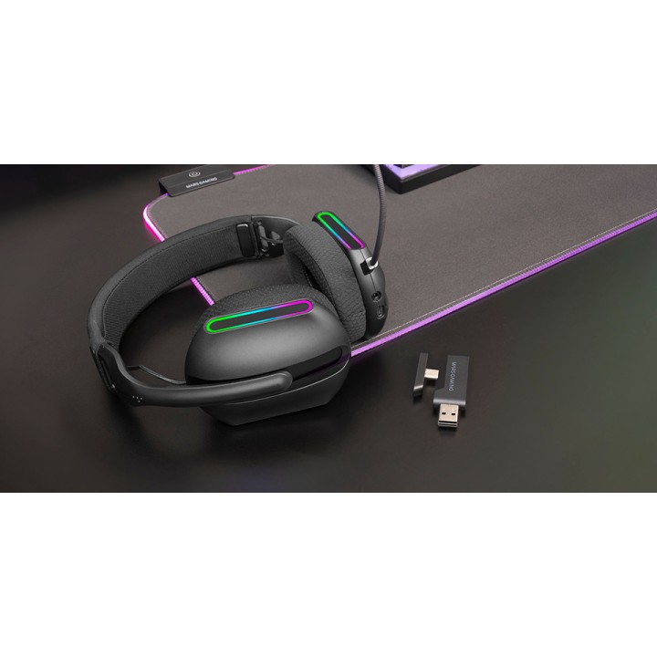 Auric+Micro Mars Gaming ARGB 3.5mm BT Negro (MHWPRO)