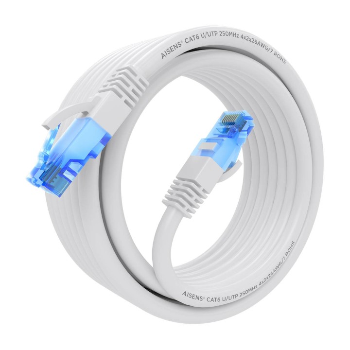 Cable AISENS RJ45 Cat.6 UTP CCA 4m Blanco (A135-0823)