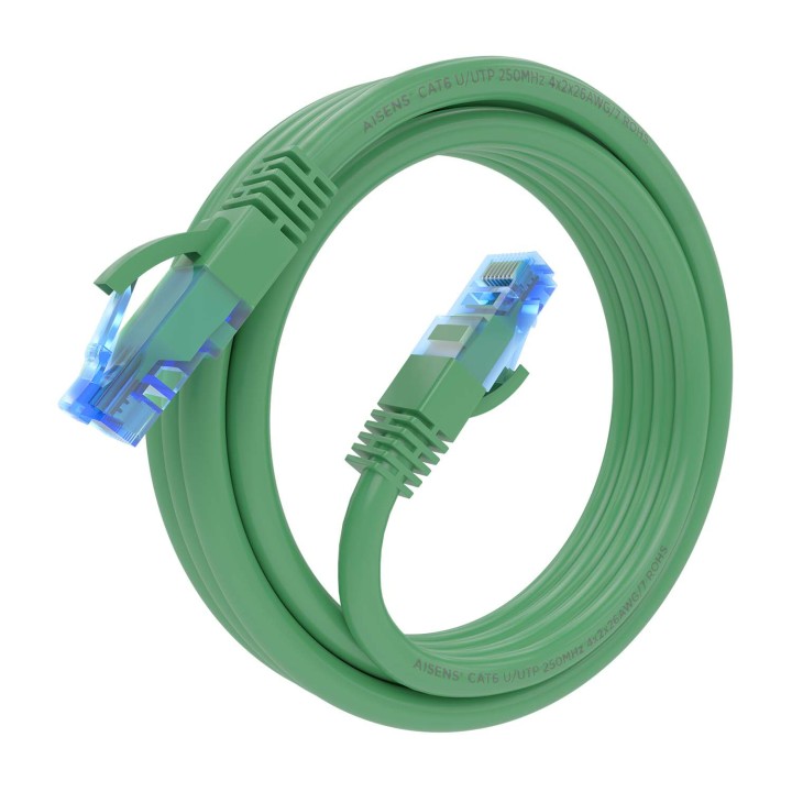 Cable AISENS RJ45 Cat.6 UTP CCA 3m Verde (A135-0812)