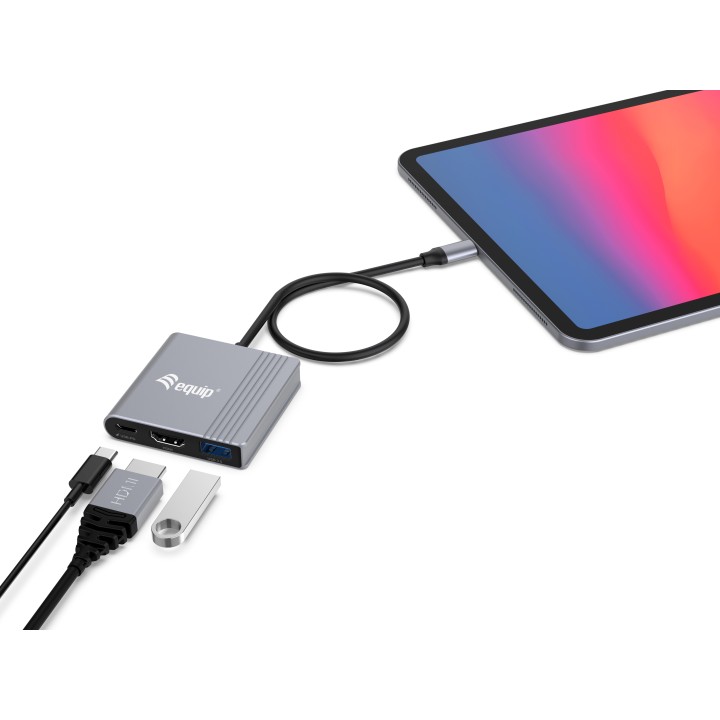 Dock Station EQUIP HDMI/USB-A/USB-C PD 100W (EQ133488)