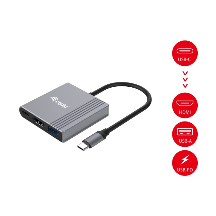 Dock Station EQUIP HDMI/USB-A/USB-C PD 100W (EQ133488)