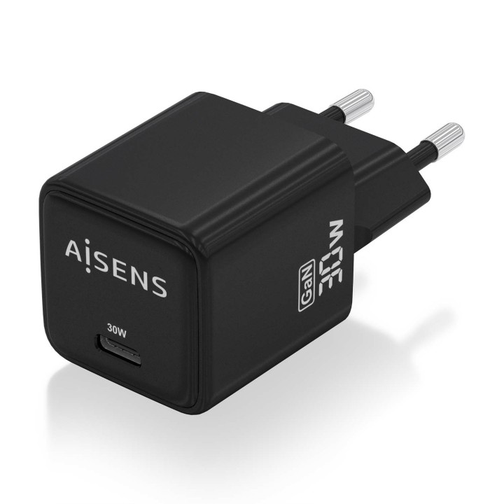 Cargador de Pared AISENS 30W Negro (ASCH-30W1P036-BK)