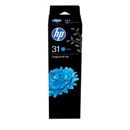 Botella de Tinta HP 31 Cian 70ml 8000 páginas (1VU26AE)