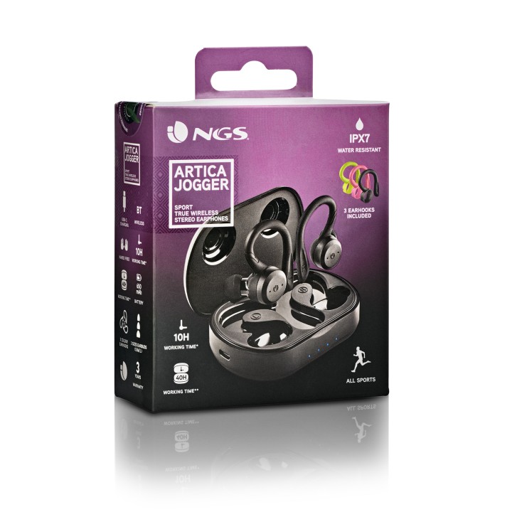 Auricular NGS In-Ear TWS Bluetooth Negro (ARTICAJOGGER)