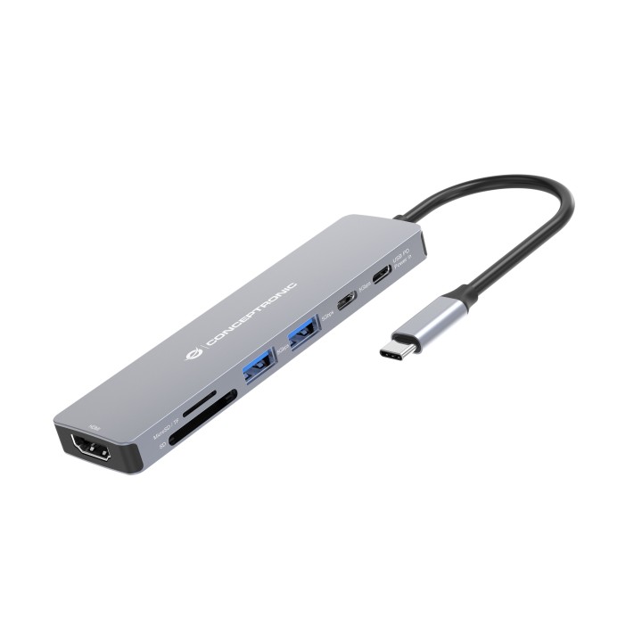 Docking Station CONCEPTRONIC 7en1 USB-C 100W (DONN28G)
