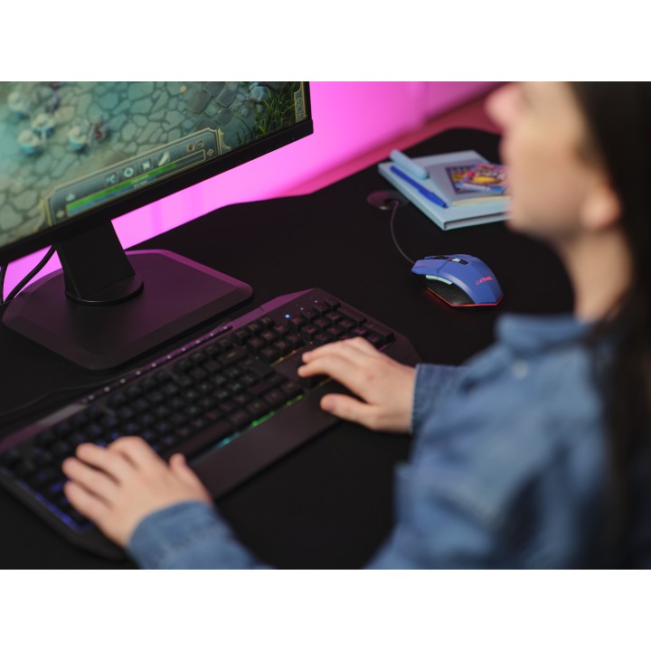 Ratón Gaming Trust GXT 109 Felox RGB Azul (25067)