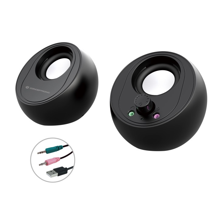 Altavoces CONCEPTRONIC 2.0 10W BT USB 3.5mm (BJORN01B)