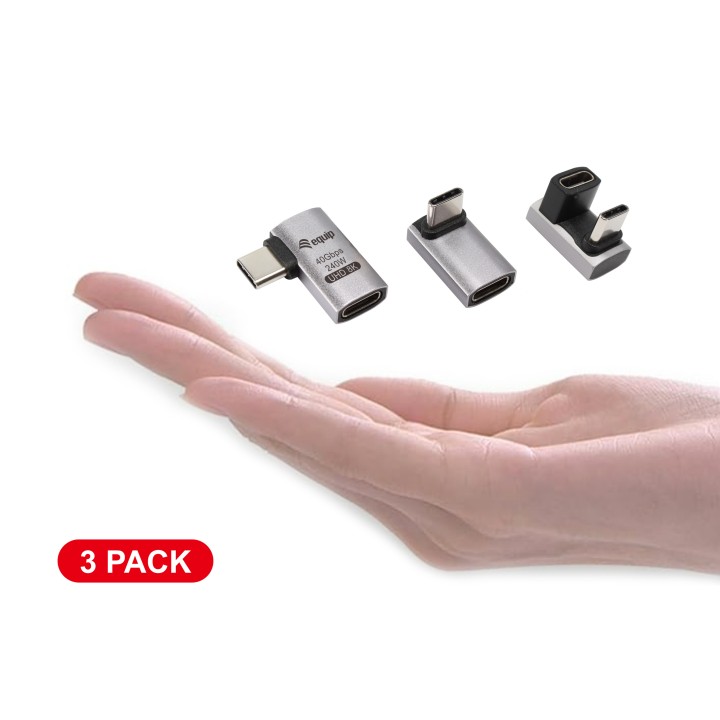 Adaptador EQUIP USB-C M/H 240W Pack 3 (EQ133478)