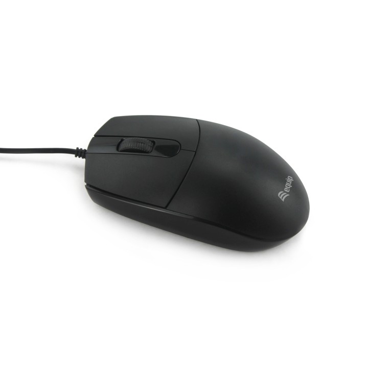 Ratón EQUIP Silent USB-A 1200dpi Negro (EQ245117)