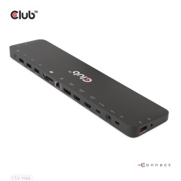 Docking Club 3D USB-C a 4xUSB-A/2xHDMI Negro (CSV-1566)