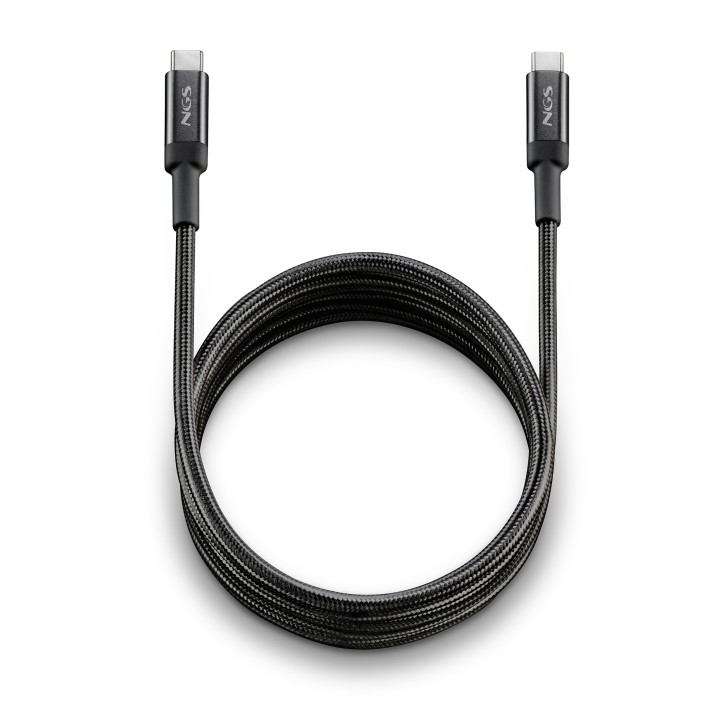 Cable NGS USB-C/M a USB-C/M 65W 2m Negro (KNOT65W-2)