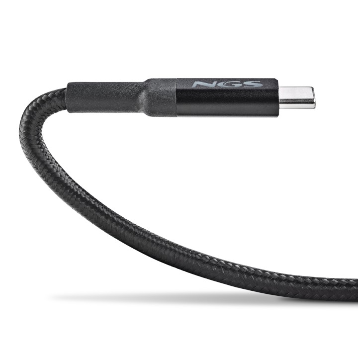 Cable NGS USB-C/M a USB-C/M 65W 2m Negro (KNOT65W-2)