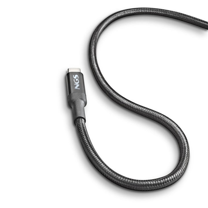 Cable NGS USB-C/M a USB-C/M 65W 2m Negro (KNOT65W-2)