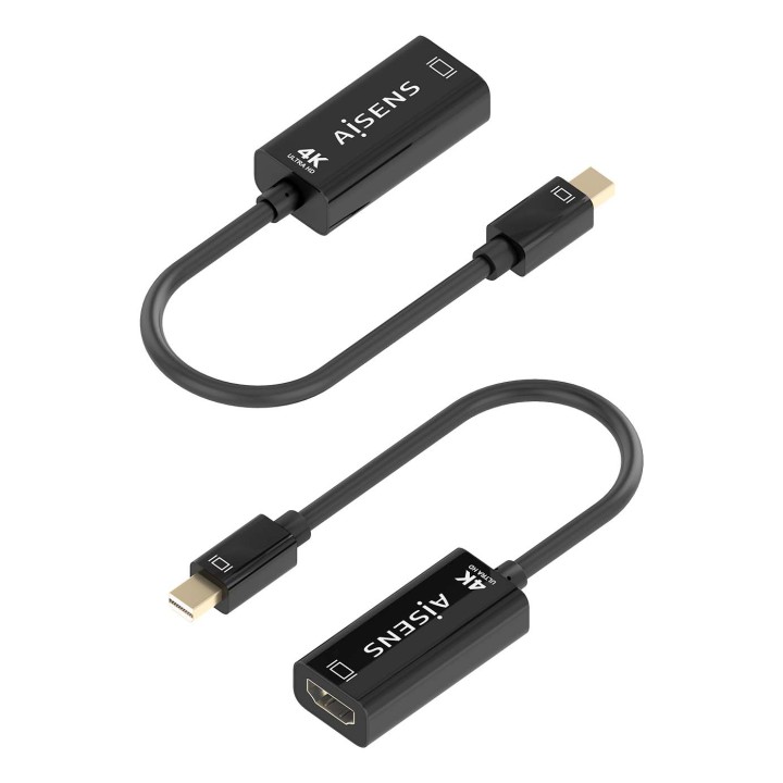 Cable AISENS Mini DP/M a HDMI/H 15cm Negro (A125-0904)