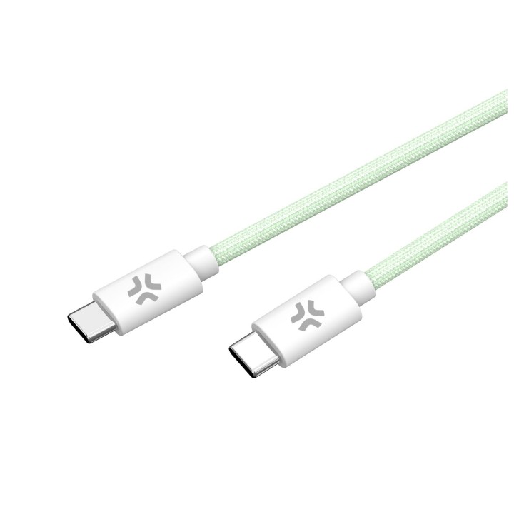 Cable CELLY USB-C a USB-C PD 60W Negro (USBCUSBCCOTTGN)